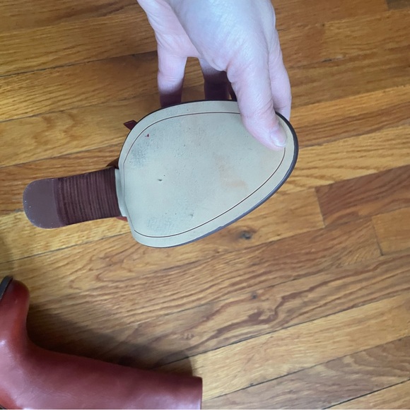 Women's Sam Edelman Leather Boots in Rust Red. Never worn & have the orginal box - Picture 4 of 5